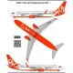 BSmodelle 144472 - 1/144 Boeing 737 Sky Up decal for aircraft model scale kit