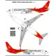 BSmodelle 144494 - 1/144 Boeing 737-800 Shenzhen Airlines decal for aircraft kit