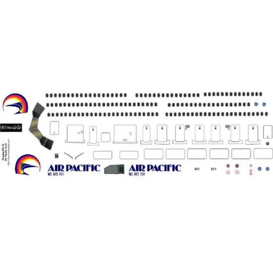 BSmodelle 144497 - 1/144 McDonnel Douglas DC-10 Air Pacific decal for aircraft