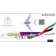 BSmodelle 144293_9 - 1/144 Airbus A-380 Emirates ICC Cricket world cup 2019