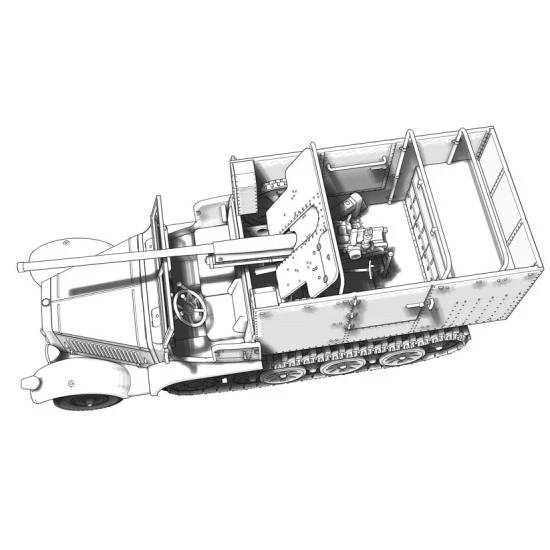 ACE 72574 - 1/72 - Diana 7,62cm FK.36 (R) auf mZgkw 5t.1 scale plastic model