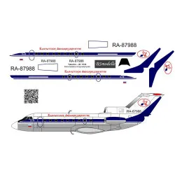 BSmodelle 144534 - 1/144 Yakovlev Yak-40 Kamchatka air-enterprise decal scale