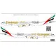 BSmodelle 144542 - 1/144 Airbus A340-500 Emirates decal for aircraft model scale