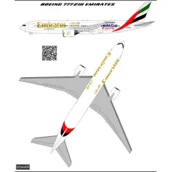 BSmodelle 144546 - 1/144 Boeing 777-200 Emirates A6-EME decal for aircraft kit