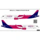 BSmodelle 144548 - 1/144 Airbus A321 Wizz Air decal for aircraft model scale BSmodelle 144548 - 1/144 Airbus A321 Wizz Air decal for aircraft model scale