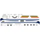 BSmodelle 144031_1 - 1/144 Boeing 727-100 Belgian AF decal for aircraft scale