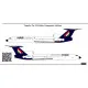 BSmodelle 144551 - 1/144 Tupolev Tu-154 Malev decal for aircraft model scale kit