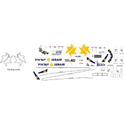 BSmodelle 144555_1 - 1/144 Airbus A320-232 4X-ABI ISRAIR decal for aircraft kit