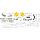 BSmodelle 200555_1 - 1/200 Airbus A320 ISRAIR decal for aircraft model scale kit