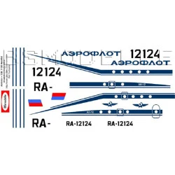 BSmodelle 100062 - 1/100 Antonov An-12 Aeroflot decal for aircraft model scale
