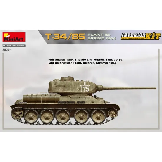 Miniart 35294 - 1/35 T-34/85 PLANT 112. SPRING 1944. INTERIOR KIT scale model