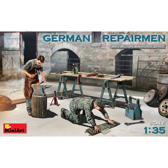 Miniart 35353 - 1/35 German Repairmen scale plastic model Military Miniatures