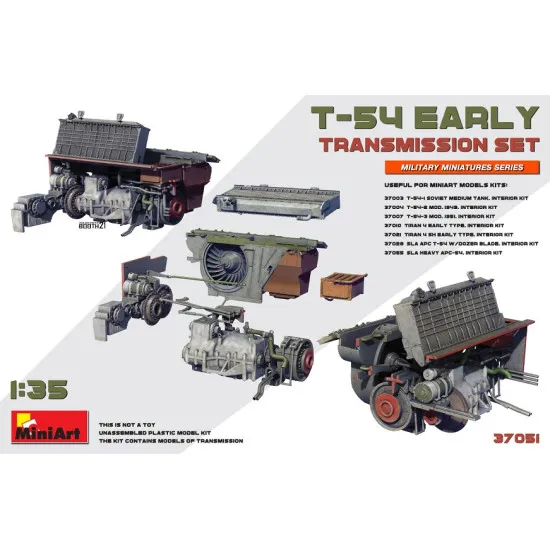 Miniart 37051 - 1/35 T-54 Early Transmission set scale model kit Military