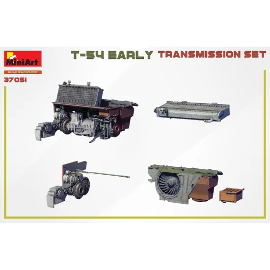 Miniart 37051 - 1/35 T-54 Early Transmission set scale model kit Military