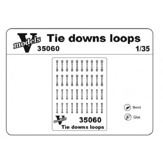 Vmodels 35060 - 1/35 - Tie downs. Staples for modern technology scale model