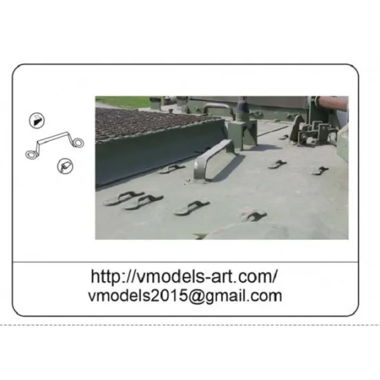Vmodels 35060 - 1/35 - Tie downs. Staples for modern technology scale model