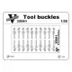 Vmodels 35061 - 1/35 Tool buckles. Fastening straps for modern technology model