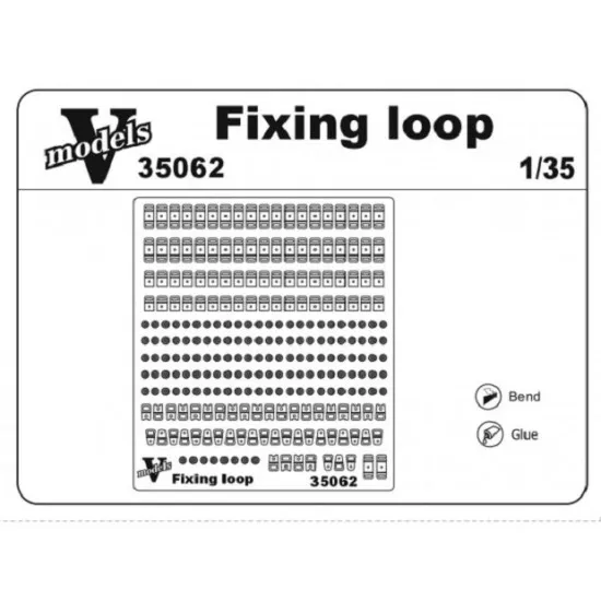 Vmodels 35062 - 1/35 Fixing loop. Fastening buckles for modern technology model