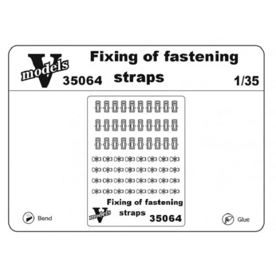 Vmodels 35064 - 1/35 Fixing of fastening straps latches for modern technology