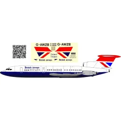 BSmodelle 100412 - 1/100 HS121 Trident British Airways decal for aircraft model