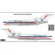 BSmodelle 100511 - 1/100 Boeing 727 United decal for aircraft model scale kit