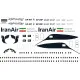 BSmodelle 100517 - 1/100 Boeing 727-200 Air decal for aircraft model scale