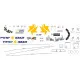BSmodelle 100555 - 1/100 Airbus A320 ISRAIR decal for aircraft model scale kit