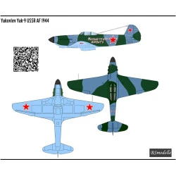 BSmodelle 480490 - 1/48 Yakovlev Yak-9 USSR AF 1944 decal for aircraft model kit