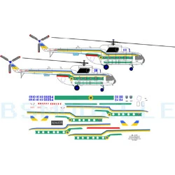 BSmodelle 72033 - 1/72 Mil Mi-8(9) Ukraine border guard decal for aircraft model