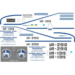 BSmodelle 72050 - 1/72 Antonov An-12 Home colours decal for aircraft model scale