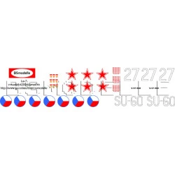 BSmodelle 72067 - 1/72 Lavochkin La-7 USSR AF, Chechoslovakia AF decal model kit