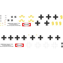 BSmodelle 72068 - 1/72 Messerschmit Bf-109 Yellow 9 Luftwaffe decal model kit