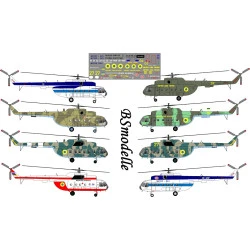 BSmodelle 720821 - 1/72 Mil Mi-8T, Mi-8MSB Ukrainian operators decal scale model