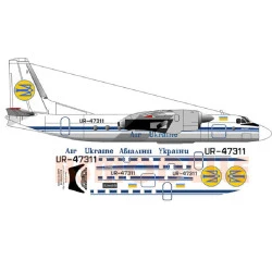 BSmodelle 720288 - 1/72 Antonov An-24RV Air Ukraine decal for aircraft scale kit
