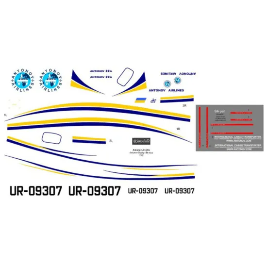 BSmodelle 720403 - 1/72 Antonov An-22 Antonov airlines decal for aircraft model