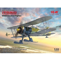 ICM 32044 - 1/32 - J-8 Gladiator, WWII Swedish Fighter scale model plastic kit
