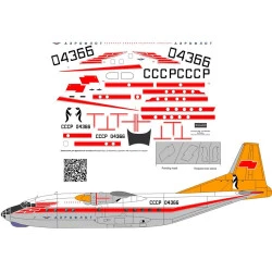 BSmodelle 720411 - 1/72 Antonov An-12 Aeroflot 60th decal for aircraft model kit