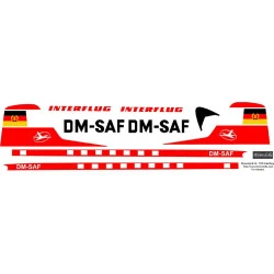 BSmodelle 720434 - 1/72 ILyusin Il-14P INTERFLUG decal scale for aircraft model