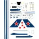 BSmodelle 720395_1 - 1/72 Tupolev Tu-134Sh Blue 34,38 decal scale for aircraft