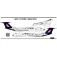 BSmodelle 720480 - 1/72 Tupolev Tu-134 Malev decal for aircraft model scale kit