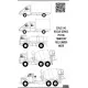 BSmodelle 43414 - 1/43 KrAZ-250, MAZ-5551, GAZ-3302 decal scale for aircraft kit