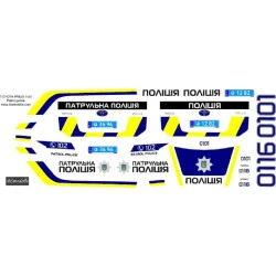 BSmodelle 43433 - 1/43 Toyota Prius Patrol Police decal scale for aircraft model