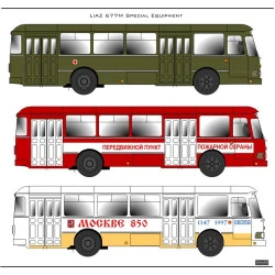 BSmodelle 43500 - 1/43 LiAZ-677 decal scale for aircraft plastic model kit
