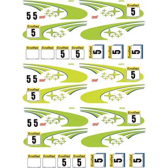 BSmodelle 24001 - 1/24 Subaru Impreza rally team decal scale for aircraft model