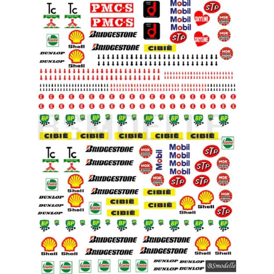 BSmodelle 24002 - 1/24 LOGO decal scale for aircraft plastic model kit
