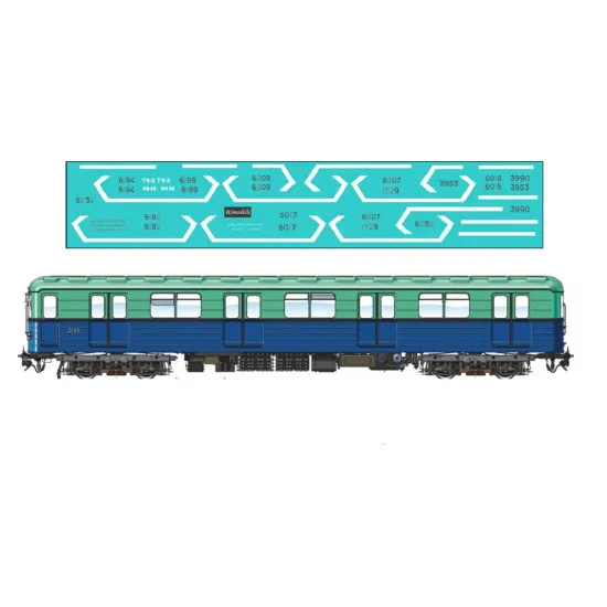 BSmodelle BSM 870237 - 1/87 Metro car type E decal for aircraft plastic model