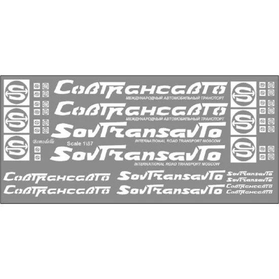 BSmodelle BSM 870316 - 1/87 Sovtransavto decal for aircraft plastic model scale BSmodelle BSM 870316 - 1/87 Sovtransavto decal for aircraft plastic model scale