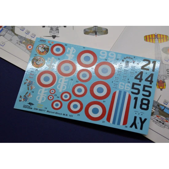 Dora Wings 48017 - 1/48 scale Bloch MB.151C.1 model kit aircraft