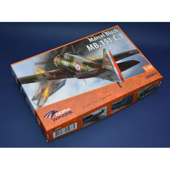 Dora Wings 48017 - 1/48 scale Bloch MB.151C.1 model kit aircraft