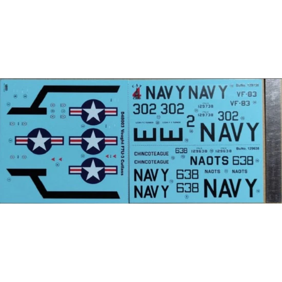 CAT4 D48003 - 1/48 Vought F7U-3 Cutlass US Navy scale plastic model aircraft